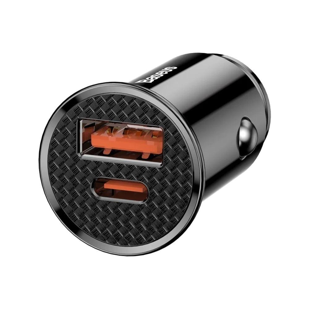 Baseus USB-C PD3.0 QC4.0 PPS 30W car charger - Black - Accessories