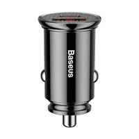 Thumbnail for Baseus USB-C PD3.0 QC4.0 PPS 30W car charger - Black - Accessories