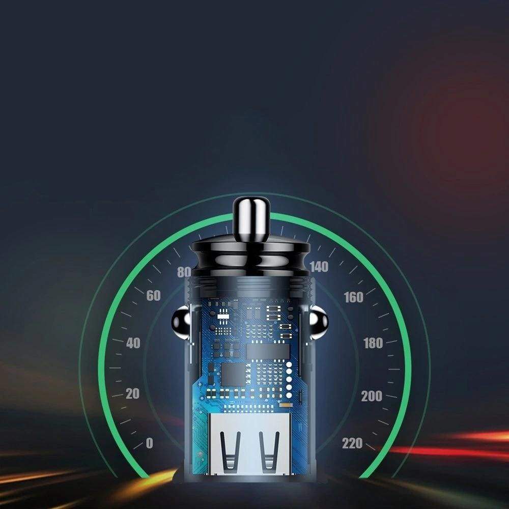 Baseus USB-C PD3.0 QC4.0 PPS 30W car charger - Black - Accessories