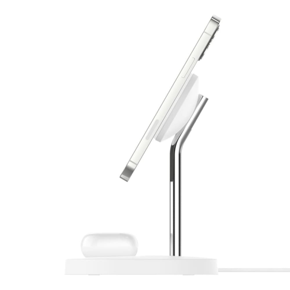 Belkin 2-in-1 Wireless Charger Stand with MagSafe - White - Accessories