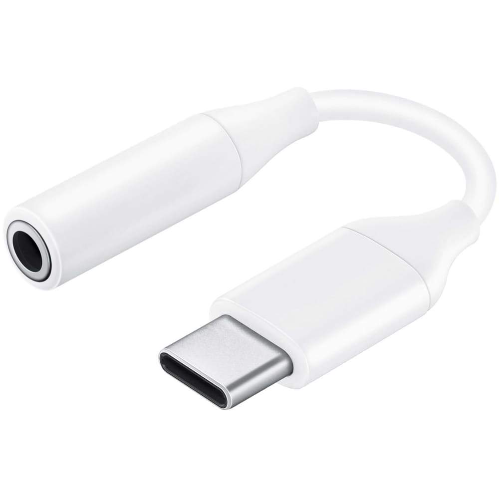 Bulk Pack Samsung Headset Adaptor - USB-C to 3.5mm - White - Accessories