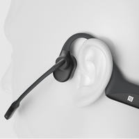 Thumbnail for Shokz OpenComm Bone Conduction Stereo Bluetooth Headset - Black