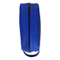 Thumbnail for Leather United Unisex Dopp Toiletry Kit Bag - Blue (Genuine Leather)