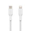 Belkin BOOSTCHARGE USB-C to Lightning 2M Braided Cable for Apple devices - White