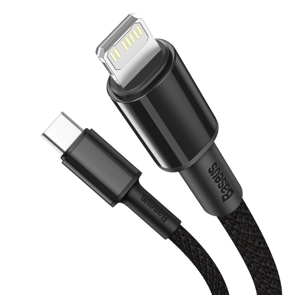 Baseus High Density Braided  USB-C to Lightning 20W Fast Charging Cable Cord 1M - Black