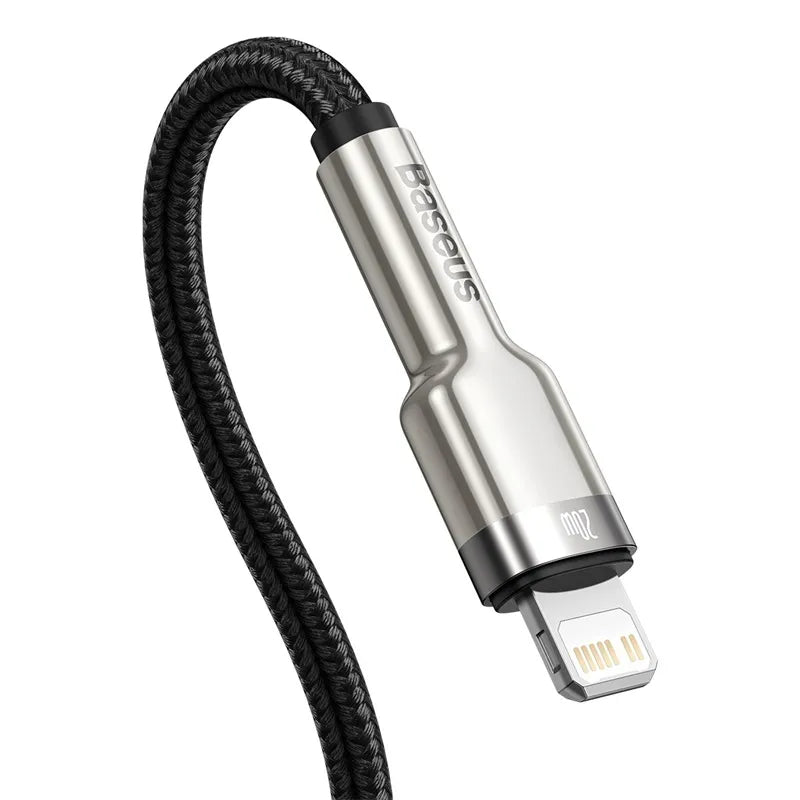 Baseus Metal Cable USB-C to Lightning PD 20W 1 metre - Black
