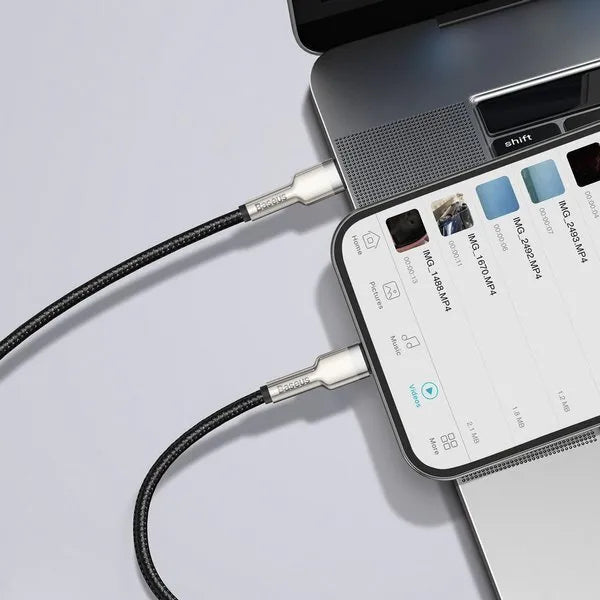 Baseus Metal Cable USB-C to Lightning PD 20W 1 metre - Black