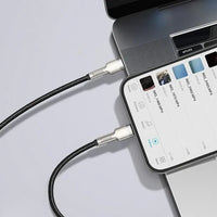 Thumbnail for Baseus Metal Cable USB-C to Lightning PD 20W 1 metre - Black