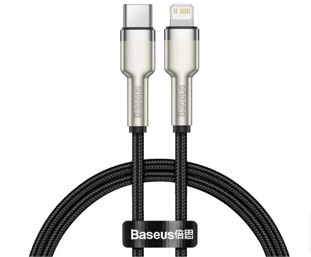 Baseus Metal Cable USB-C to Lightning PD 20W 1 metre - Black