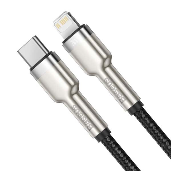 Baseus Metal Cable USB-C to Lightning PD 20W 2 metre - Black