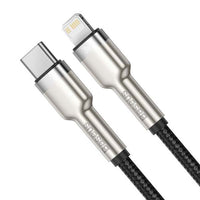 Thumbnail for Baseus Metal Cable USB-C to Lightning PD 20W 2 metre - Black