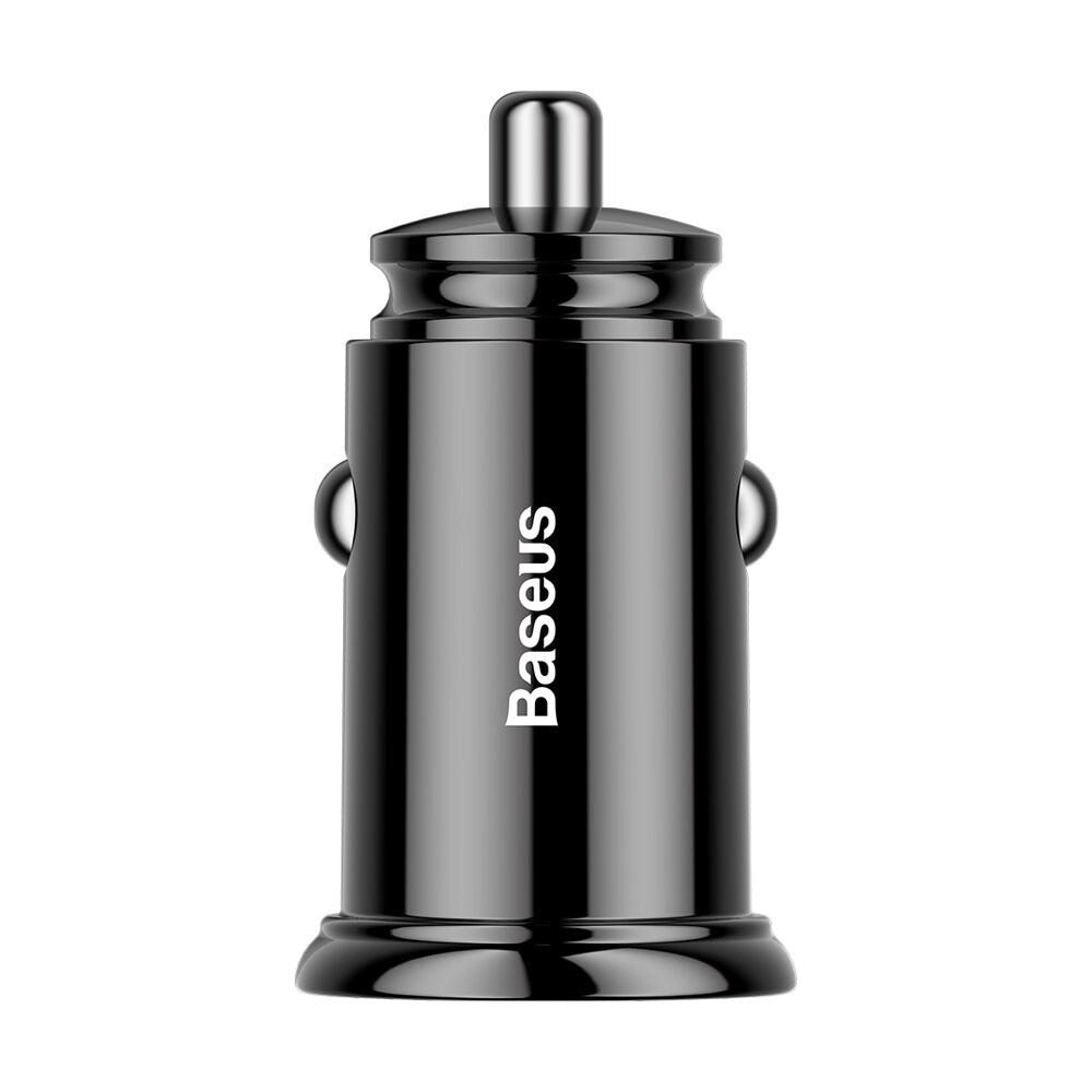 Baseus 30W USB-A + USB-C Car Vehicle Charger PD3.0 QC 4.0 PPS - Black