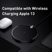Thumbnail for Baseus Digital LED Display Gen 2 Wireless Charger 15W with Cable USB-C - Black
