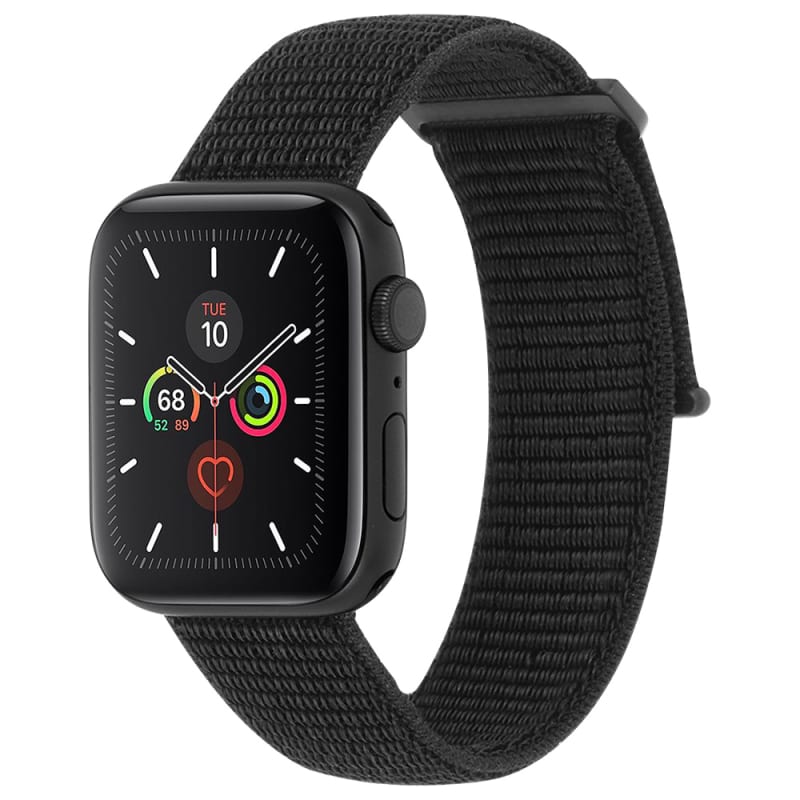 Case-Mate Nylon Watch Band for Apple Watch Series 4/5/6/SE 42-44mm - Nylon Black