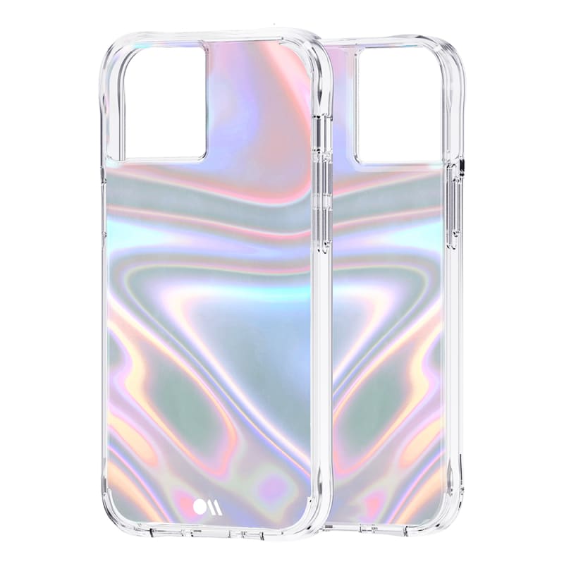 Case-Mate Soap Bubble Case Antimicrobial for iPhone 13 (6.1") - Iridescent