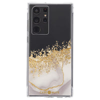 Thumbnail for Case-Mate Karat Marble Case for Samsung Galaxy S22 Ultra (6.8) - White