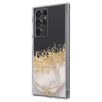 Thumbnail for Case-Mate Karat Marble Case for Samsung Galaxy S22 Ultra (6.8) - White