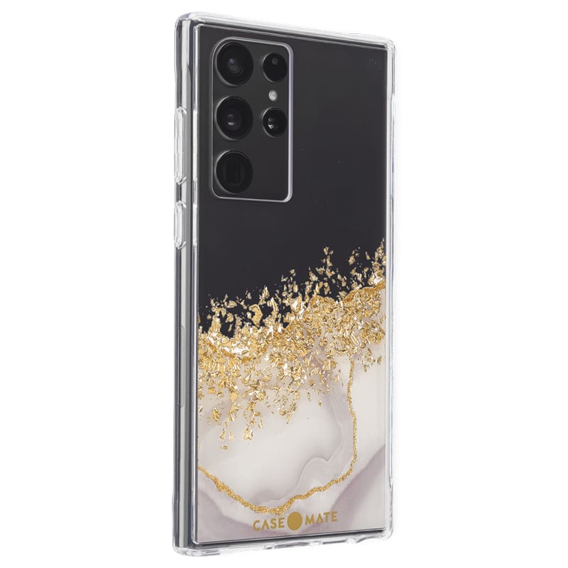 Case-Mate Karat Marble Case for Samsung Galaxy S22 Ultra (6.8) - White