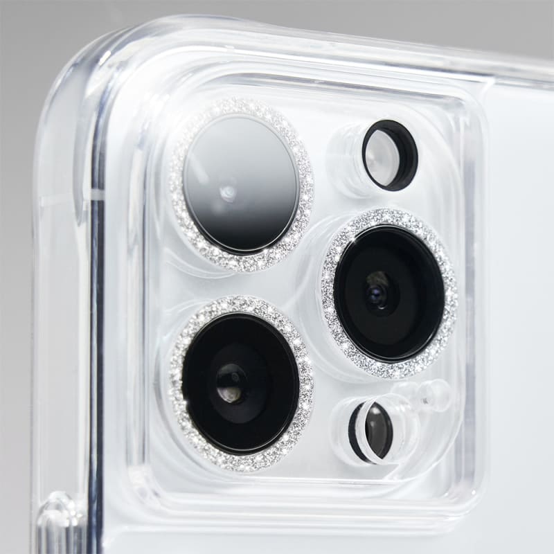Case-Mate Lens Protector For iPhone 14 Pro, 14 Pro Max Sparkle Silver