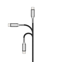 Thumbnail for Cygnett Armoured Fast Charging Premium Strong Braded Lightning to USB-C Cable (2m) - Black