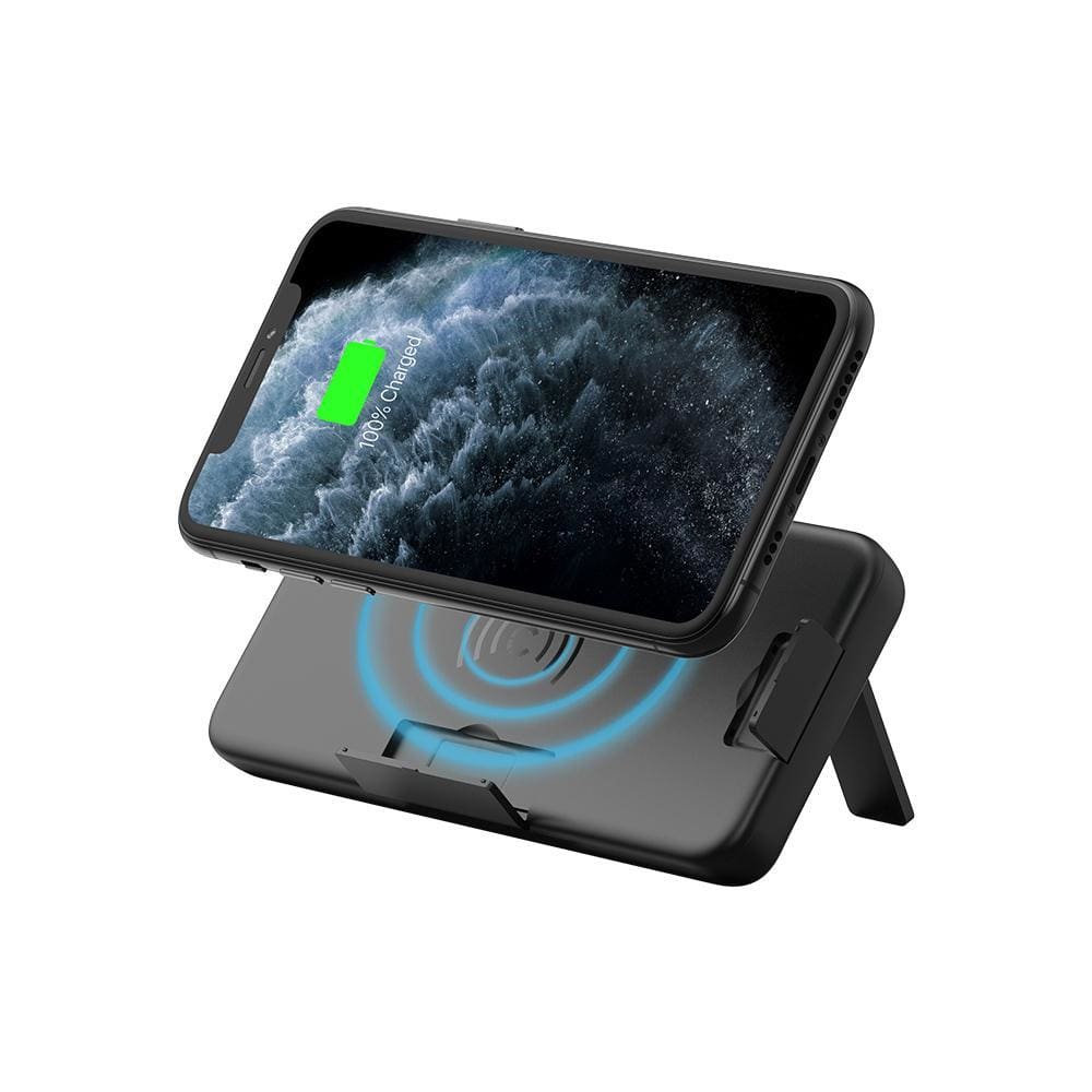 Cygnett Chargeup Companion 10,000 mAh Wireless Power Bank and Stand - Black - Accessories