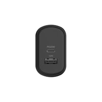 Thumbnail for Cygnett PowerPlus 32W USB-C PD + USB A (Dual Port) Wall AC Charger - Black - Accessories