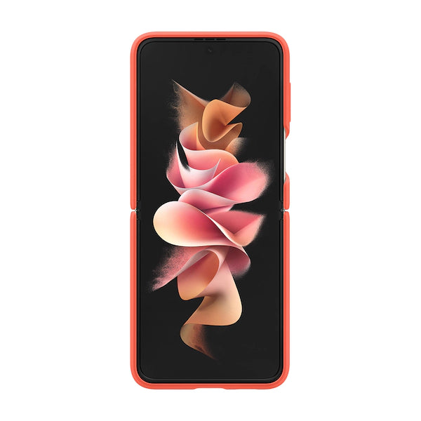 Samsung Silicone Cover With Ring for Galaxy Flip 3 - Coral