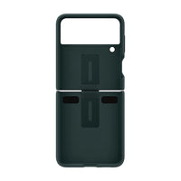 Thumbnail for Samsung Silicone Cover With Ring for Galaxy Flip 3 - Dark Green