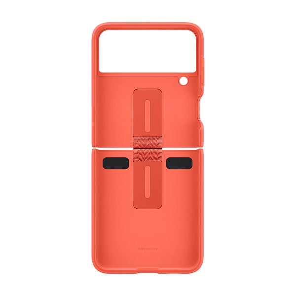 Samsung Silicone Cover With Ring for Galaxy Flip 3 - Coral