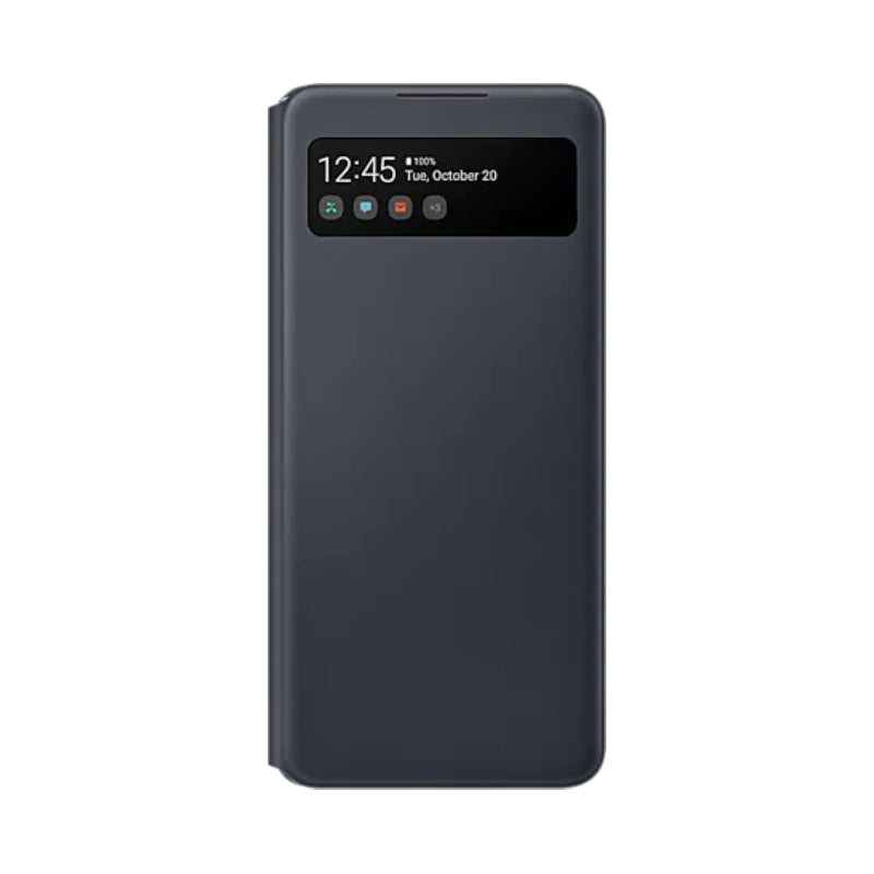 Samsung Galaxy A42 5G S View Wallet Cover Case - Black