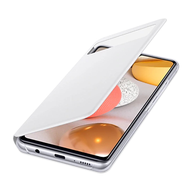 Samsung S View Wallet Cover Case Suits Galaxy A42 5G - White