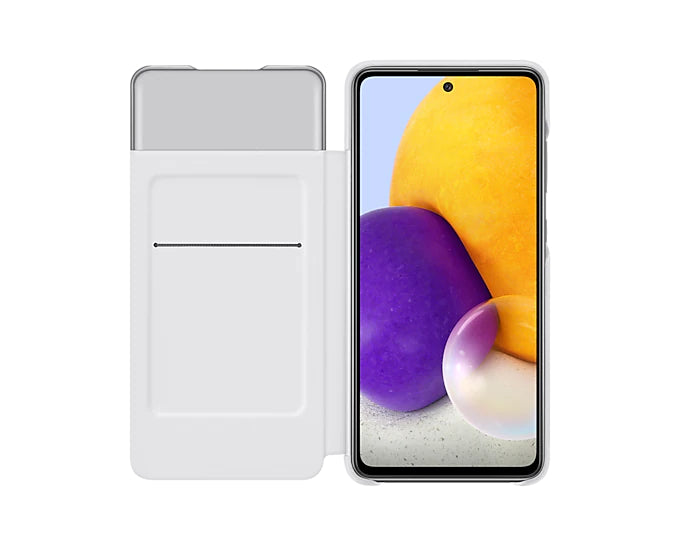 Samsung Smart S View Wallet Cover Case for Galaxy A72 - White