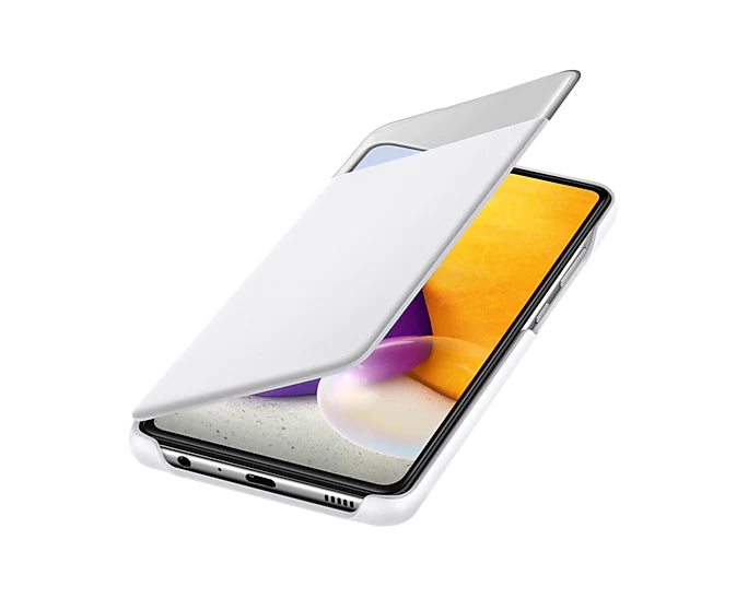 Samsung Smart S View Wallet Cover Case for Galaxy A72 - White