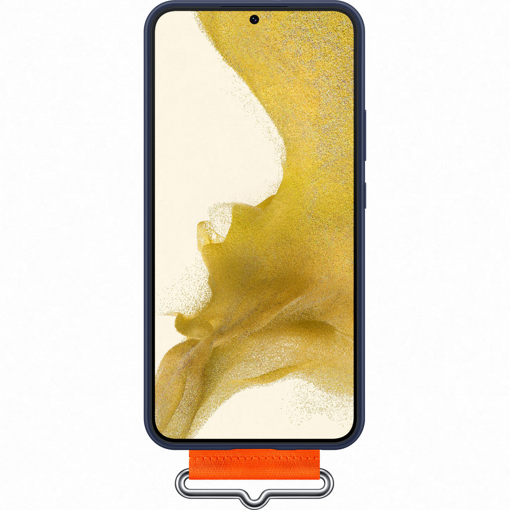 Samsung Silicone Cover with Strap Galaxy S22+ - Navy
