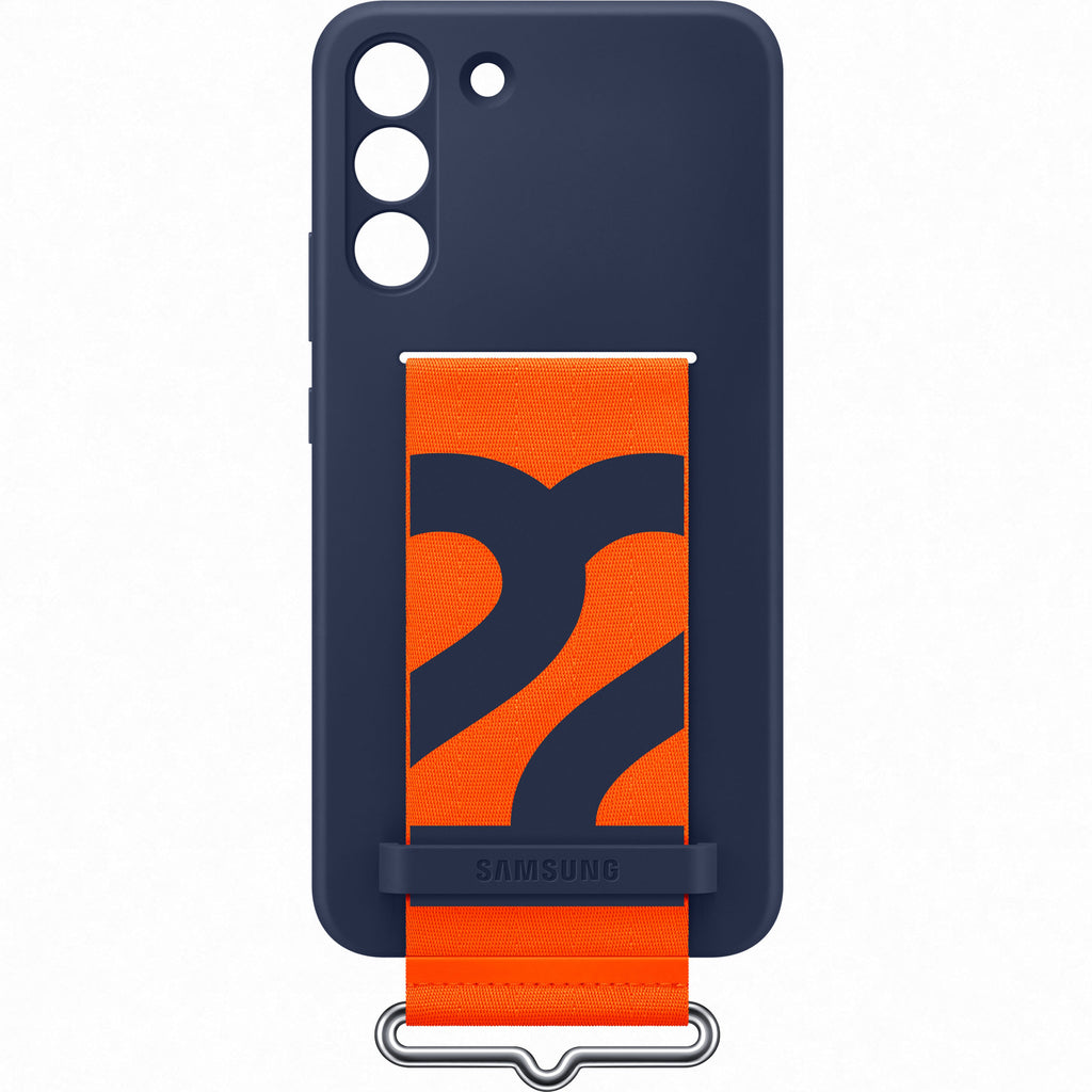 Samsung Silicone Cover with Strap Galaxy S22+ - Navy