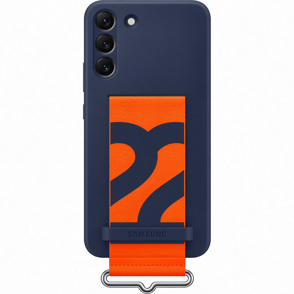 Samsung Silicone Cover with Strap Galaxy S22+ - Navy