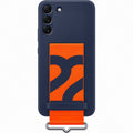 Samsung Silicone Cover with Strap Galaxy S22+ - Navy