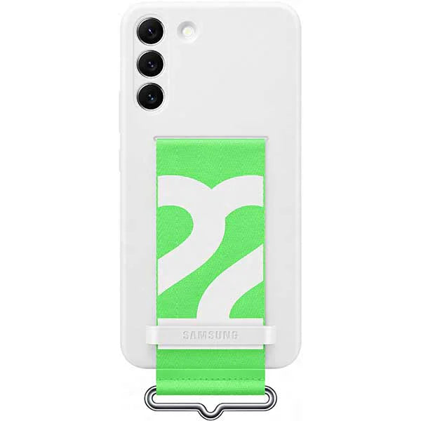 Samsung Silicone Cover with Strap Galaxy S22+ - White