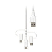 Thumbnail for EFM USB-A 3-in-1 Cable universal Application with 2M Length - White