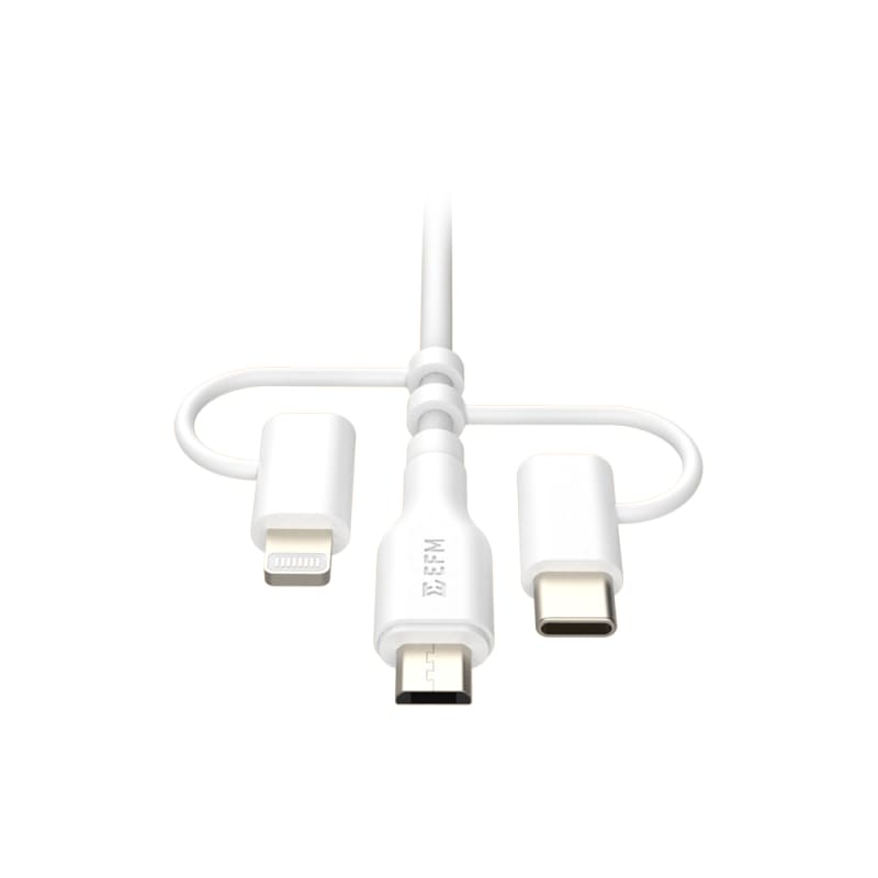EFM USB-A 3-in-1 Cable universal Application with 2M Length - White