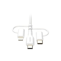 Thumbnail for EFM USB-A 3-in-1 Cable universal Application with 2M Length - White