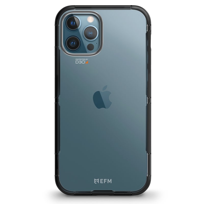 EFM Cayman Case Armour with D3O 5G Signal Plus For iPhone 12/12 Pro 6.1" - Black/Space Grey
