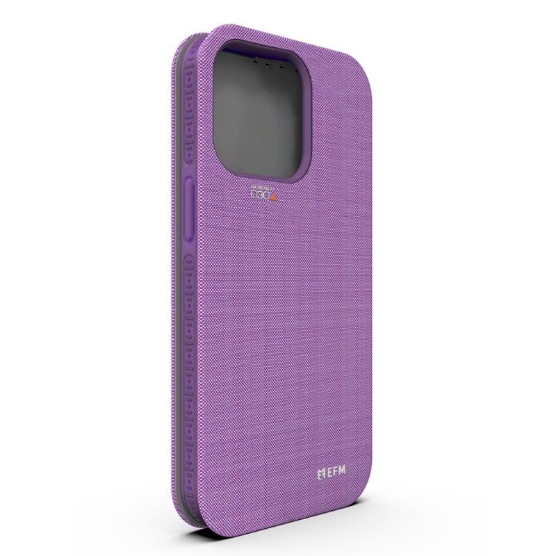 EFM Miami Leather Wallet Case Armour with D3O For iPhone 13 Pro Max (6.7") - Violet