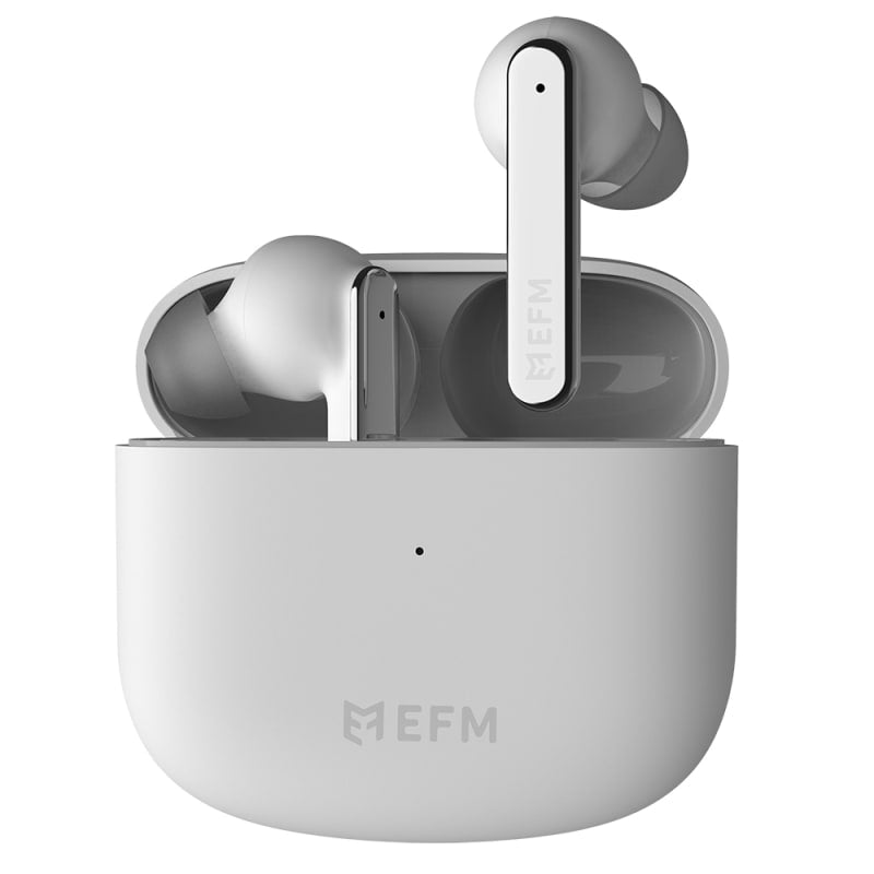 EFM TWS Detroit Earbuds With Wireless Charging - White
