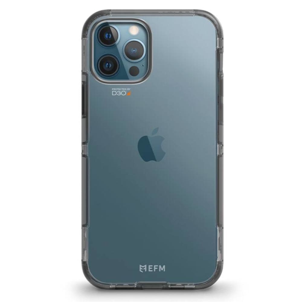 EFM Cayman Case Armour with D3O Crystalex for iPhone 12/12 Pro 6.1 - Smoke Black - Accessories