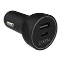 EFM 30W Dual Port Car Charger with Power Delivery and PPS - Black