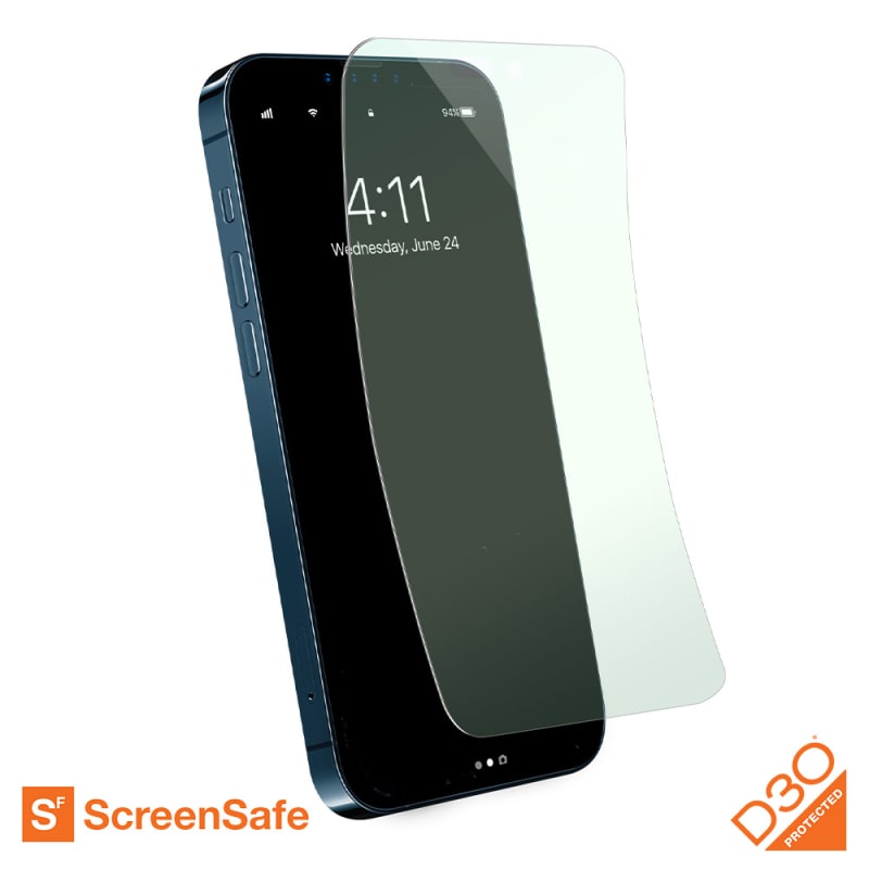 EFM ScreenSafe Film Screen Armour with D3O for iPhone 14 Pro Max (6.7") - Clear