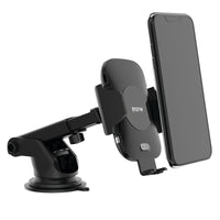 Thumbnail for EFM 15W Automatic Wireless Car Charging Mount with Type C Cable - Black