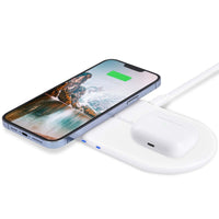 Thumbnail for Bonelk USB-C Dual Wireless Fast Charge Qi Pad - White