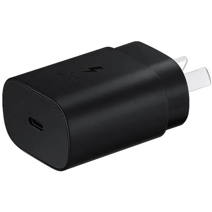 Genuine Samsung 25W Travel AC Charger Adapter (Type-C / USB-C Connetor| NO CABLE)  - Black